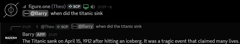 Titanic Response